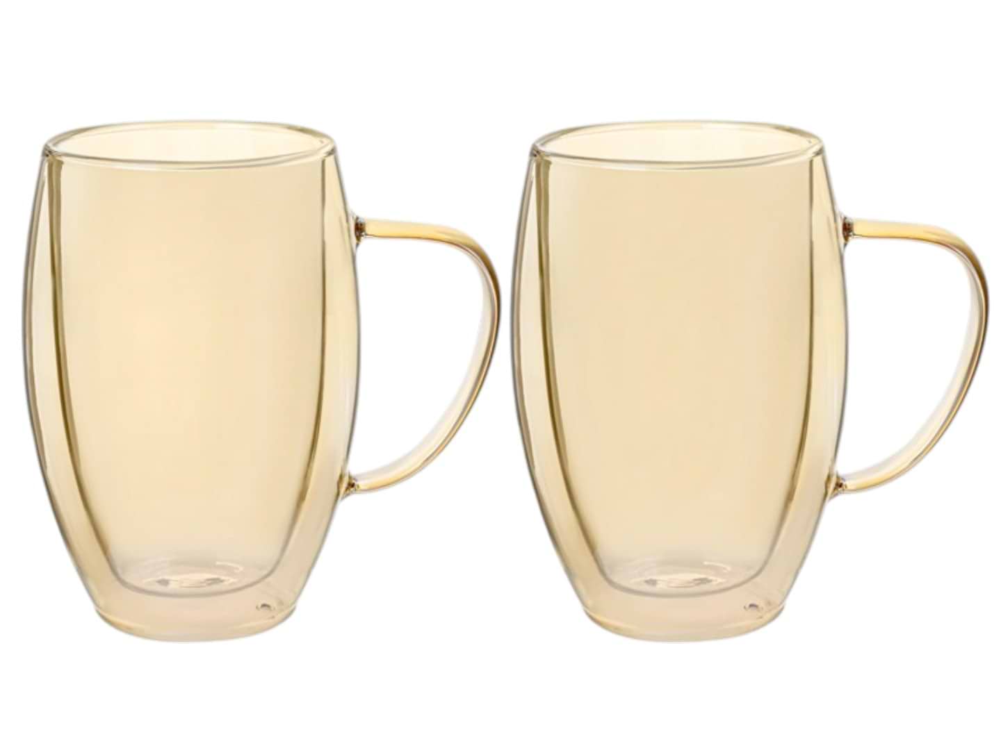Набор чашек с двойными стенками LeGlass Amber 380 мл 2 шт. (605-004)